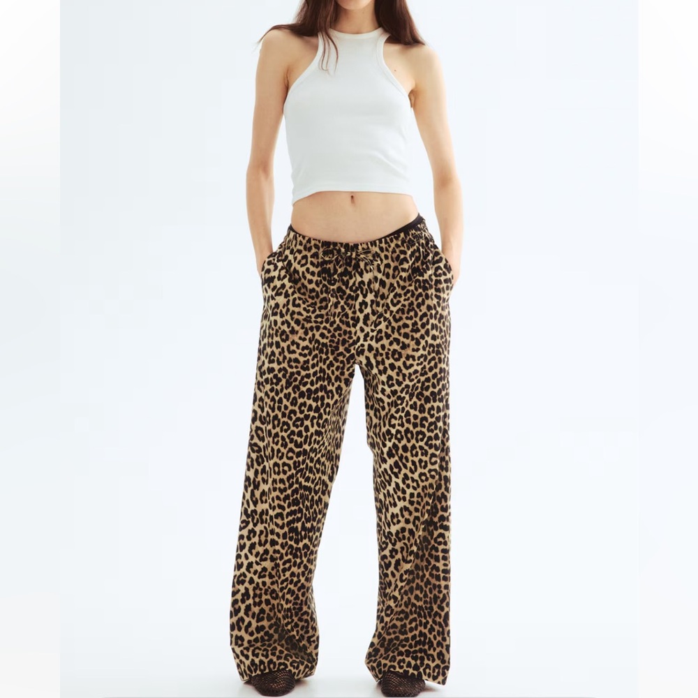 Cotton drawstring pants